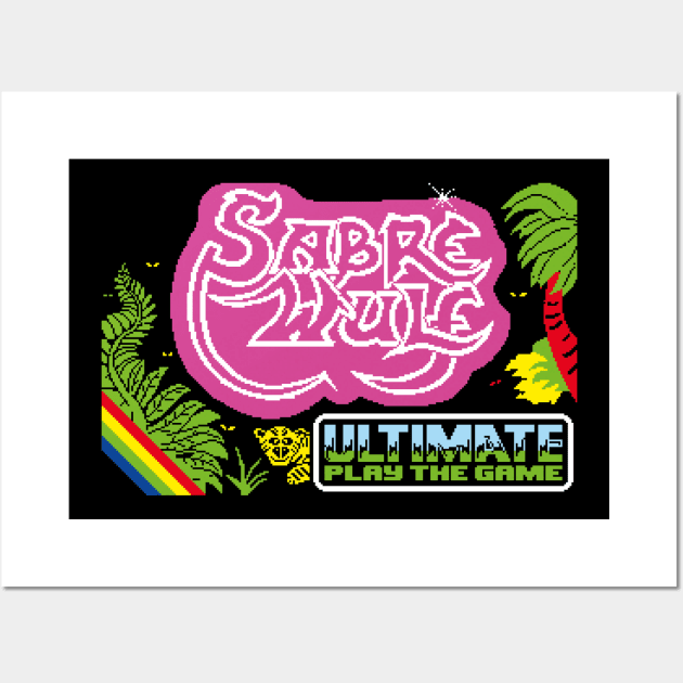 ZX Spectrum – Sabre Wulf Wall Art by GraphicGibbon